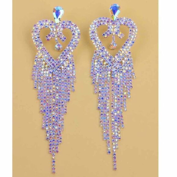Amazing Rhinestone Statement Earrings - Picture 1 of 5